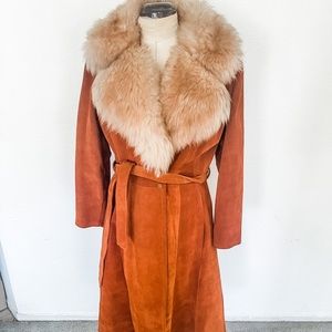 Vintage Suede Gastown Talk Pea Coat Jacket